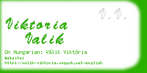 viktoria valik business card